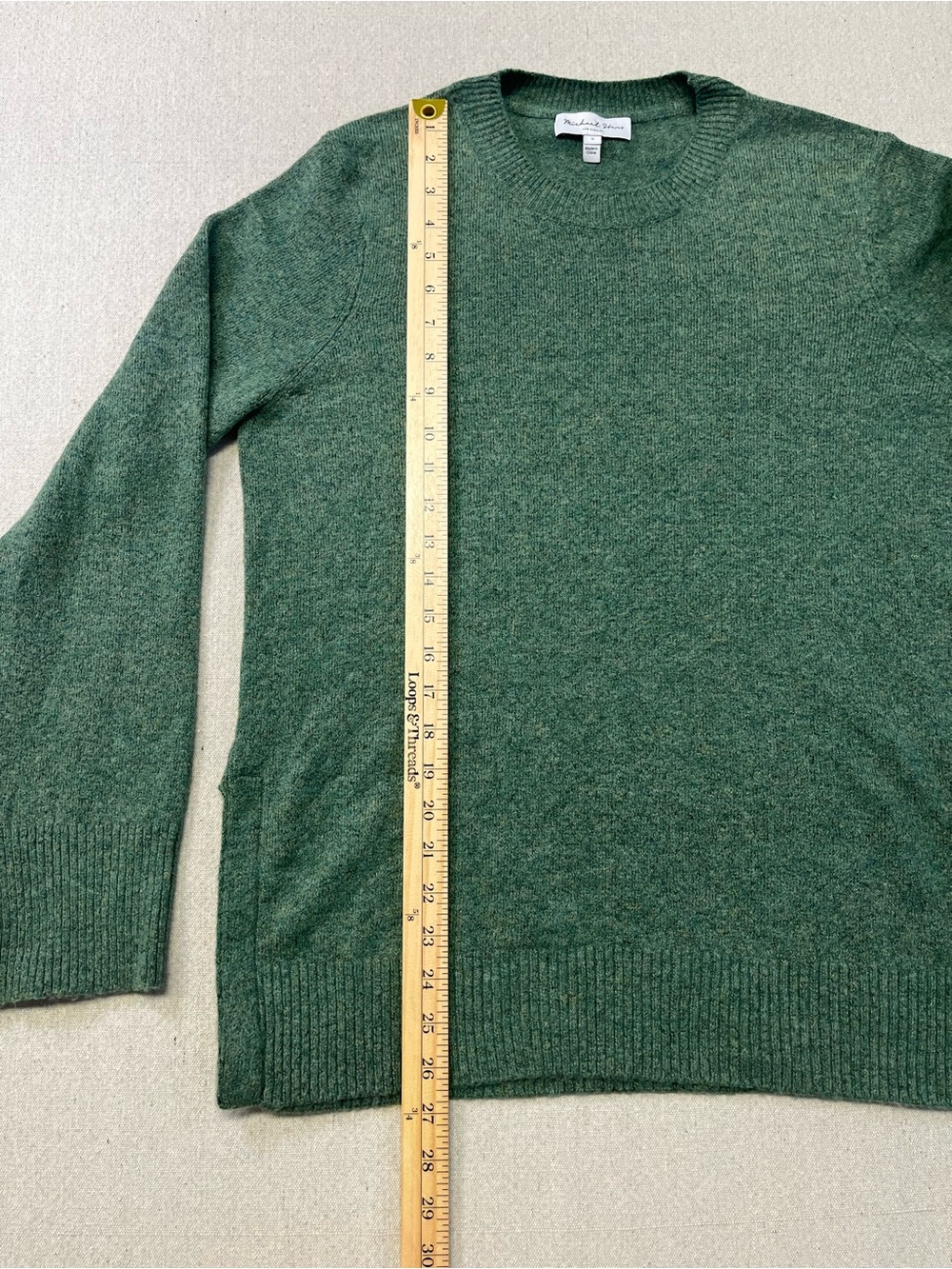 Michael Stars Green Knit Sweater Women’s Small Cozy Soft Pullover - Picture 9 of 12